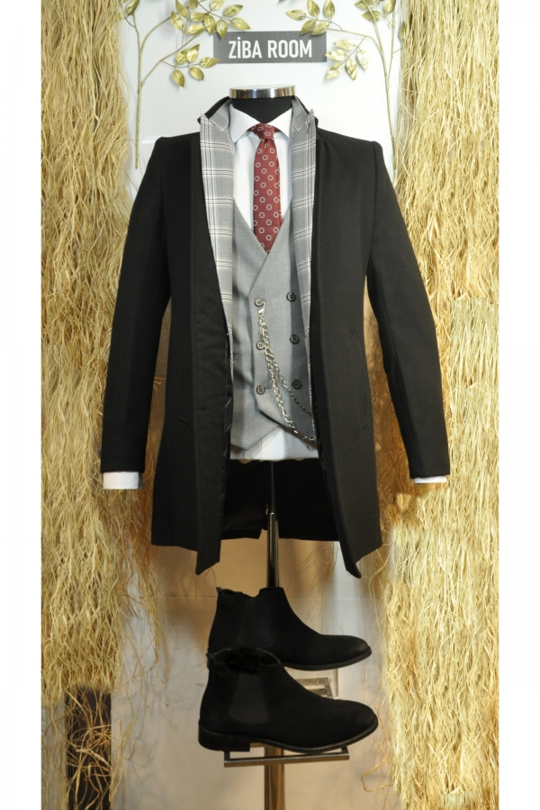 SİYAH SPOR KESİM KAŞE KABAN 102211