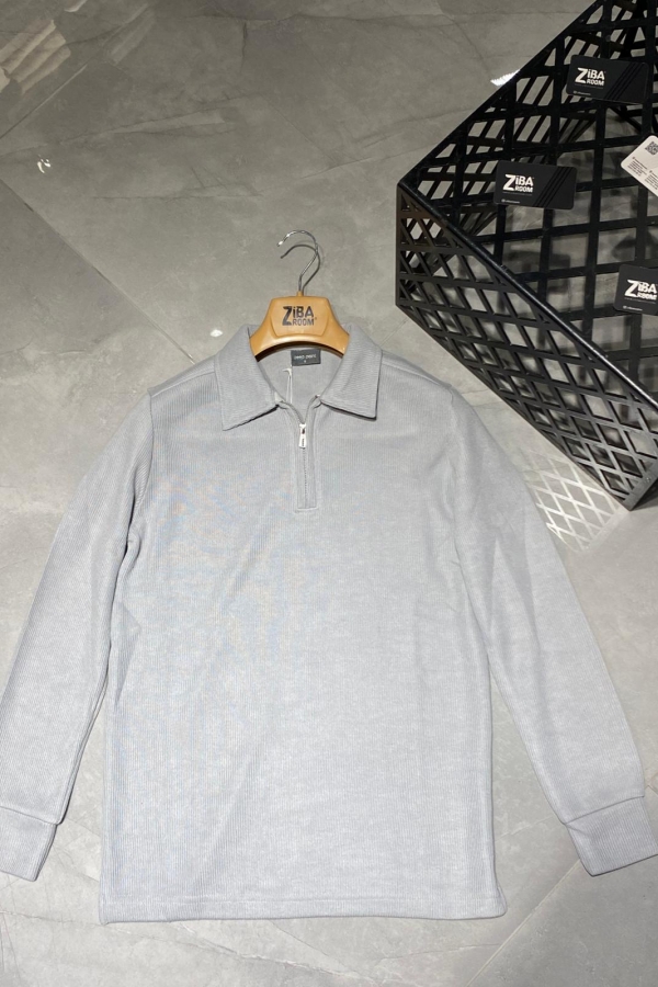 Yakalı Fermuarlı Kazak